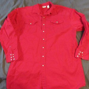 Mens Vtg Prentiss Workwear Western Rockabilly Pearl Snap Shirt Sz XXL